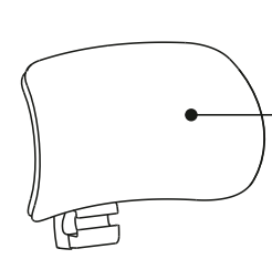 Headrest-S Series office chair-White(for your previou order)