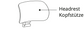 Headrest-S Series office chair-White(for your previou order)
