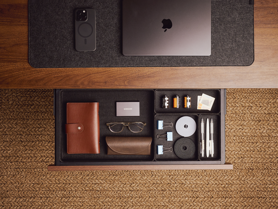 Modular dividers keep everything visible