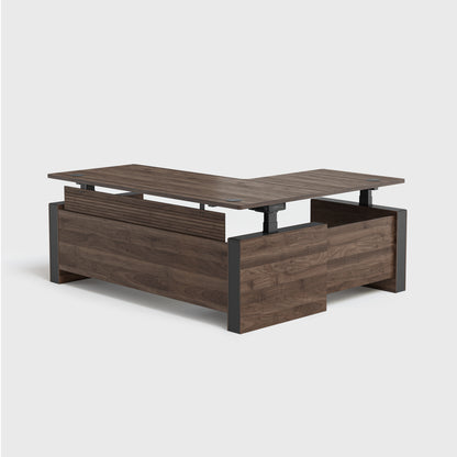 Vernal L-shaped Executive Standing Desks
