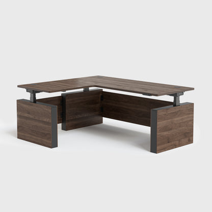 Vernal L-shaped Executive Standing Desks