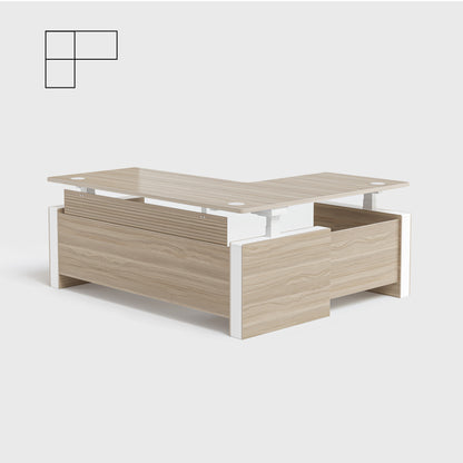 Vernal L-shaped Executive Standing Desks