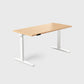 Vernal Core3 Maple Solid Hardwood Standing Desk with White Frame