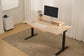 Vernal Core3 Solid Hardwood Standing Desk with Maple Desktop and Black Frame