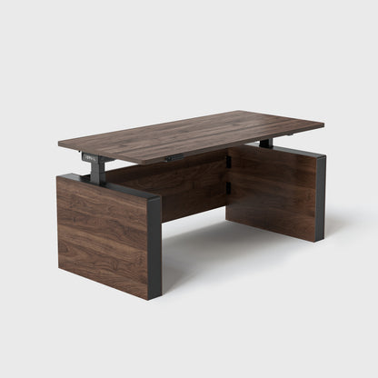Walnut Vernal Executive Standing Desk without panel-1