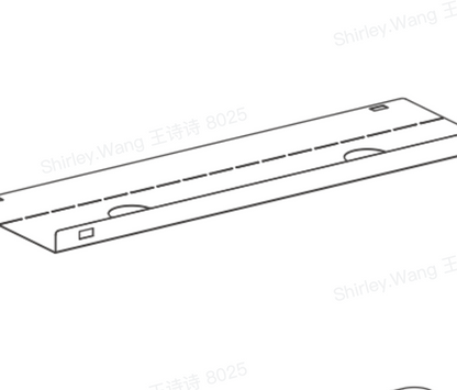 Cable Management Tray-V0.5 L desktop-White(for your previous order)