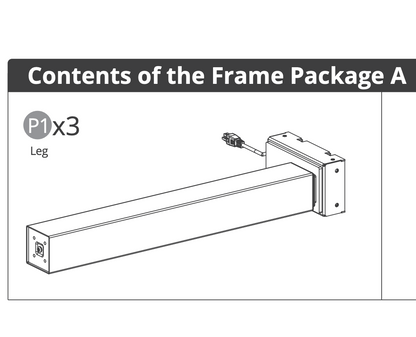 V0.6 L shape frame package A-for your previous order