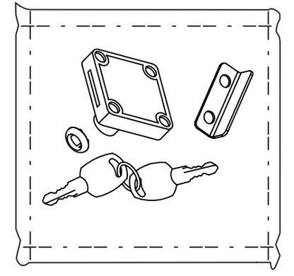 Filing cabinet lock-JMR-Black(for your previous order)