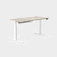 Vernal Standing Desks - Light Walnut/White